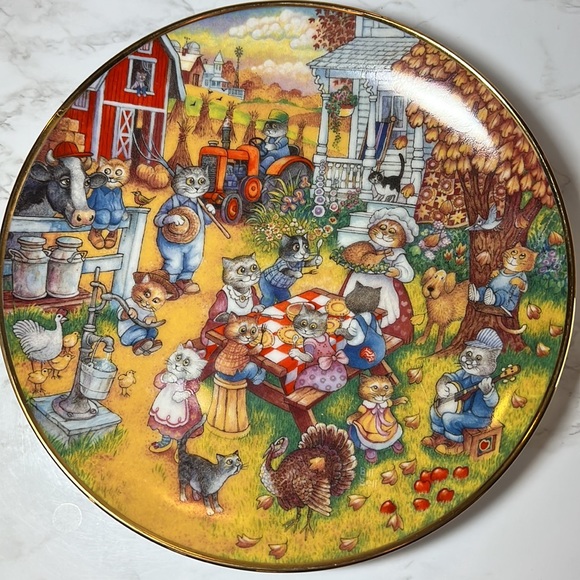 Cat Plates 6 of The Cutest Cat 😻Plates You’ll Ever Find! MeeYoww! Franklin Mint - Picture 10 of 17